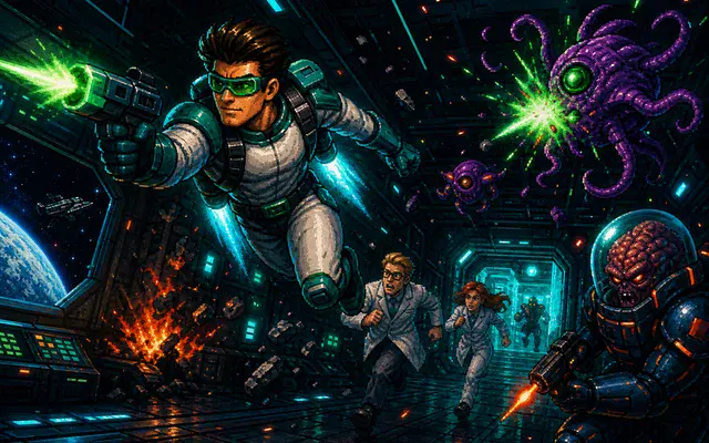 Jet Paco - Space Agent! (NES Homebrew)
